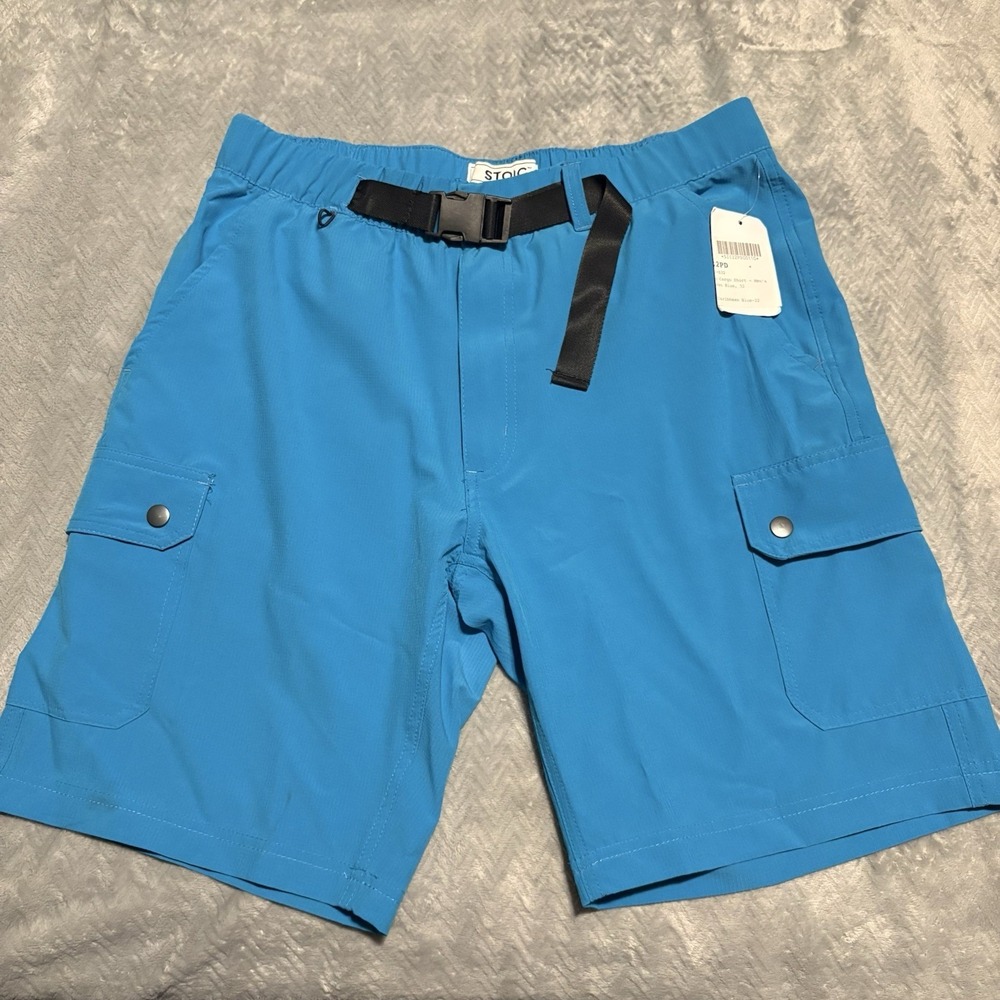 BACKCOUNTRY Hiking Cargo Shorts Blue Men's Size 32 New Stoic